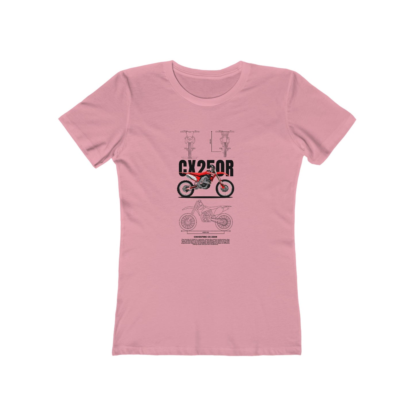 Crossfire CX-250R Motorcycle Lover Women's T-shirt - CreativeRino