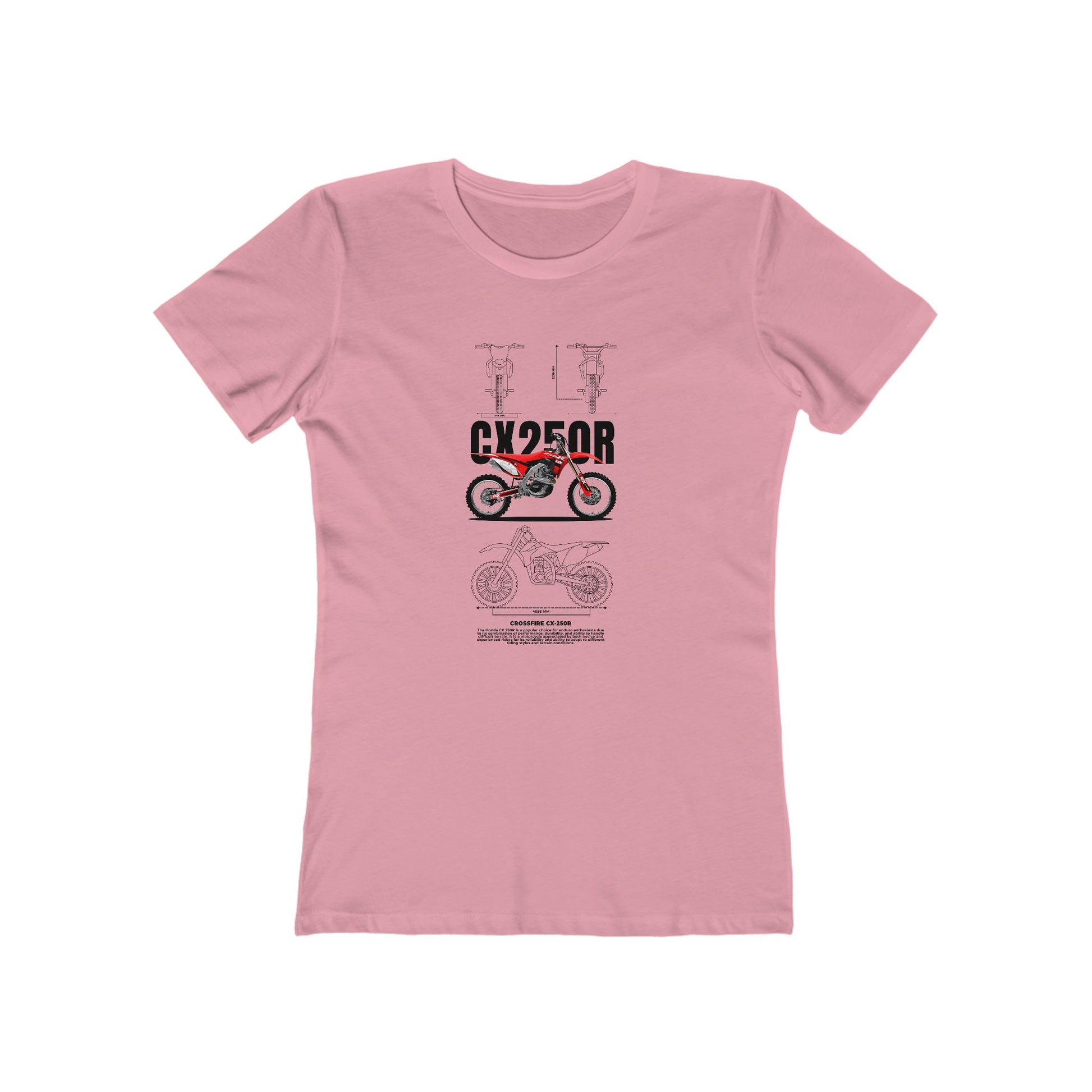 Crossfire CX-250R Motorcycle Lover Women's T-shirt - CreativeRino
