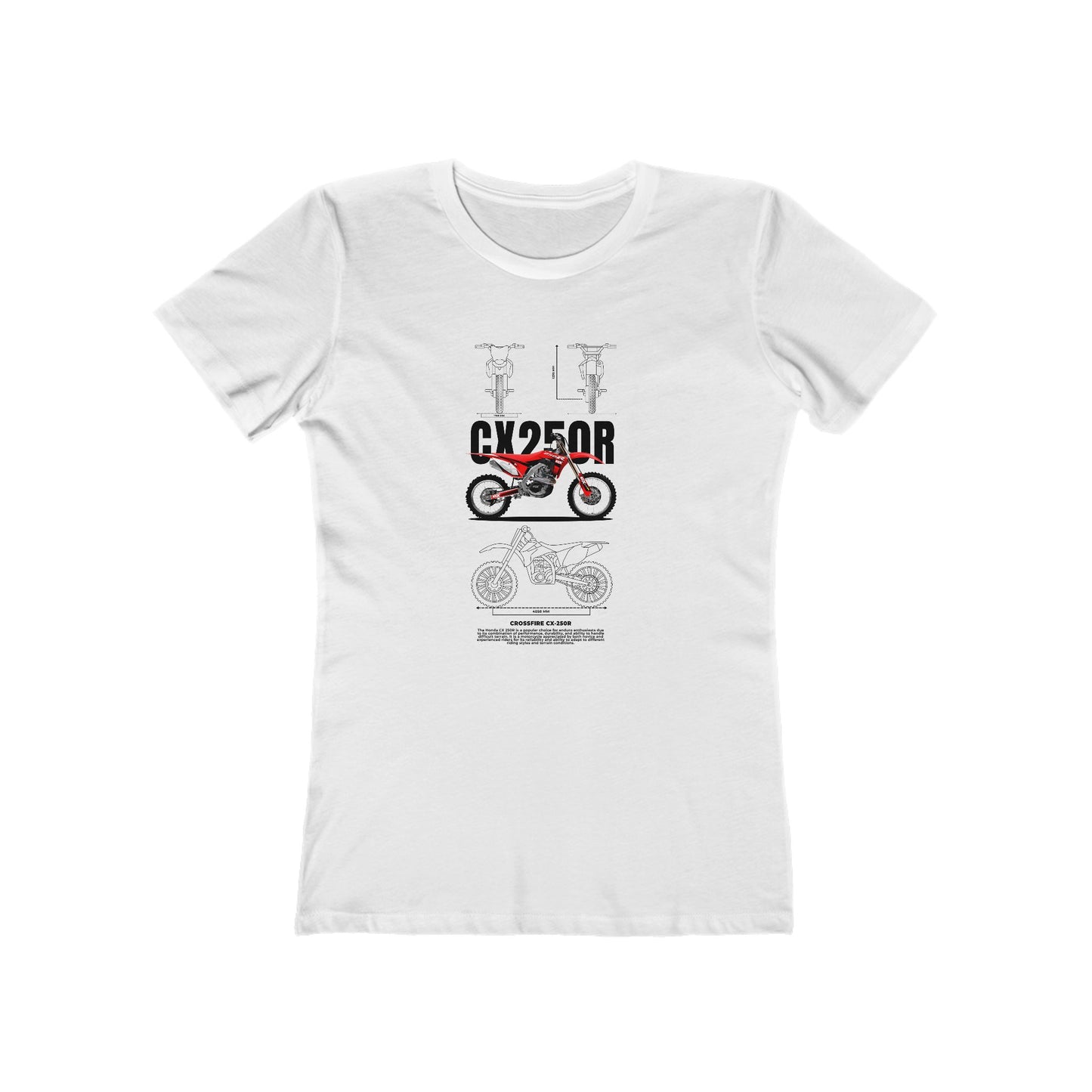 Crossfire CX-250R Motorcycle Lover Women's T-shirt - CreativeRino