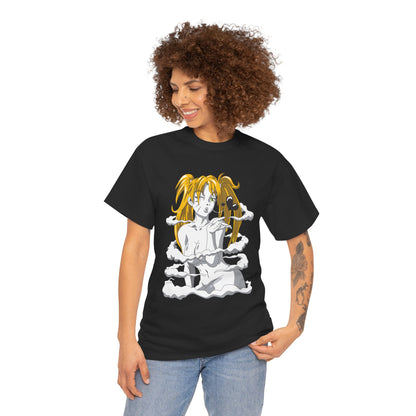 Anime-Inspired Unisex Heavy Cotton Tee - Naruto T-shirt Design - CreativeRino