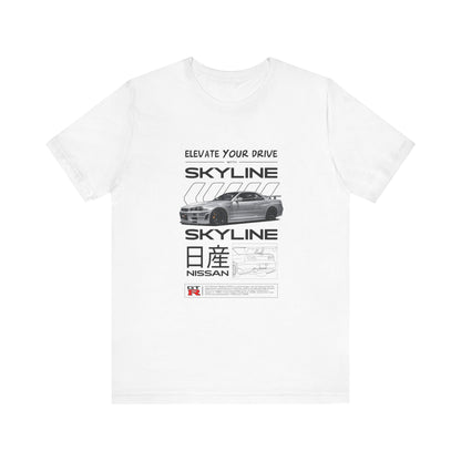 Nissan Skyline Graphic Tee - Elevate Your Drive - CreativeRino