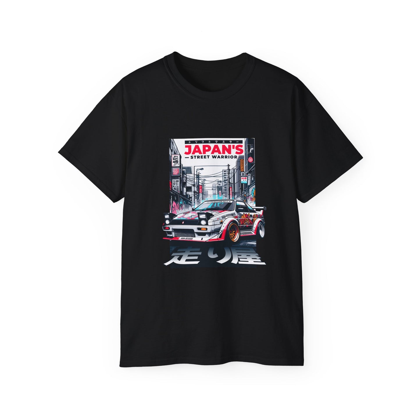 Japan's Street Warrior Unisex Ultra Cotton Tee - Vintage Car Graphic T-Shirt - CreativeRino