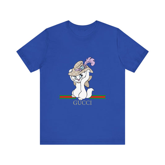 Kitty Gucci Unisex Jersey Short Sleeve T-shirt - CreativeRino