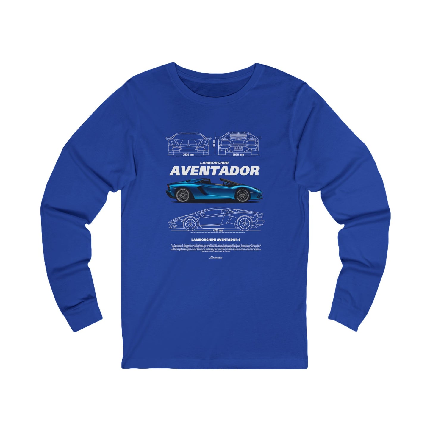 Lamborghini Aventador Unisex Long Sleeve Tee – Perfect for Car Enthusiasts - CreativeRino