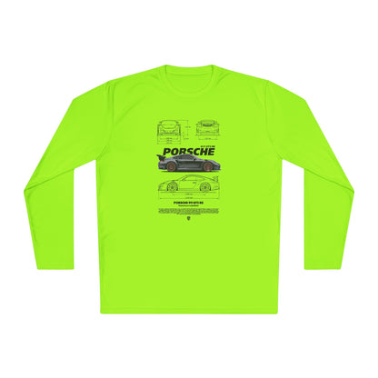 Porsche 911 GT3 RS Classic Cars Unisex Lightweight Long Sleeve Tee - CreativeRino