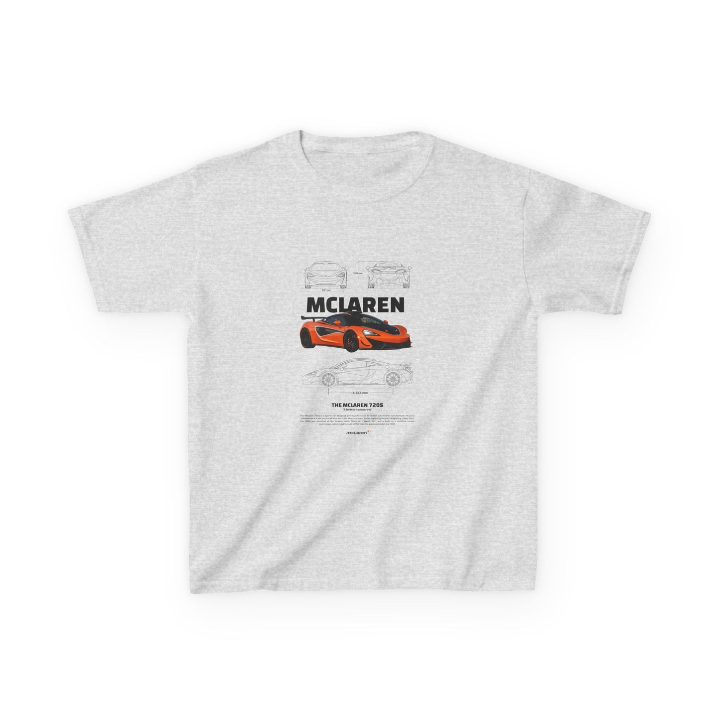 McLaren 720S Kids Race Car Tee - Perfect T-shirt for Young Car Enthusiasts - CreativeRino