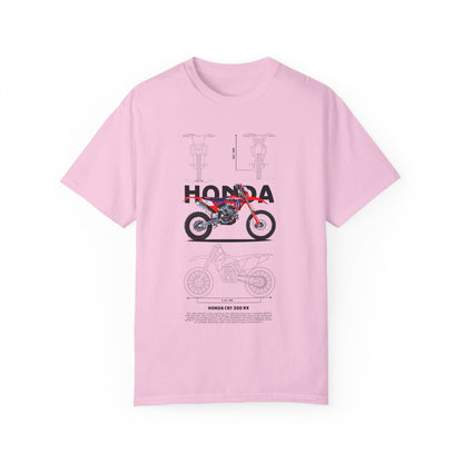 Honda CRF 300 RX Motorcycle Unisex T-Shirt | Garment-Dyed Vintage Tee - CreativeRino