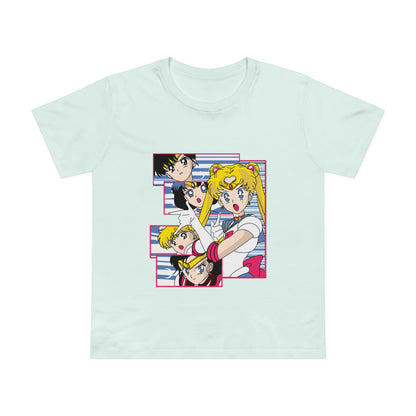 Women's Maple Tee - Vintage Anime Graphic T-shirt for Sailor Moon Fans - CreativeRino