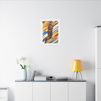 LeBron James Canvas Art - Colorful Sports Wall Decor - CreativeRino