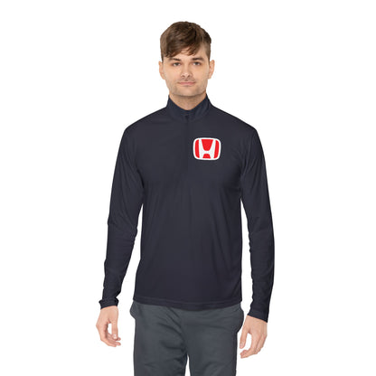 Honda Unisex Quarter-Zip Pullover with Logo - Stylish Comfort for Everyday Wear - CreativeRino