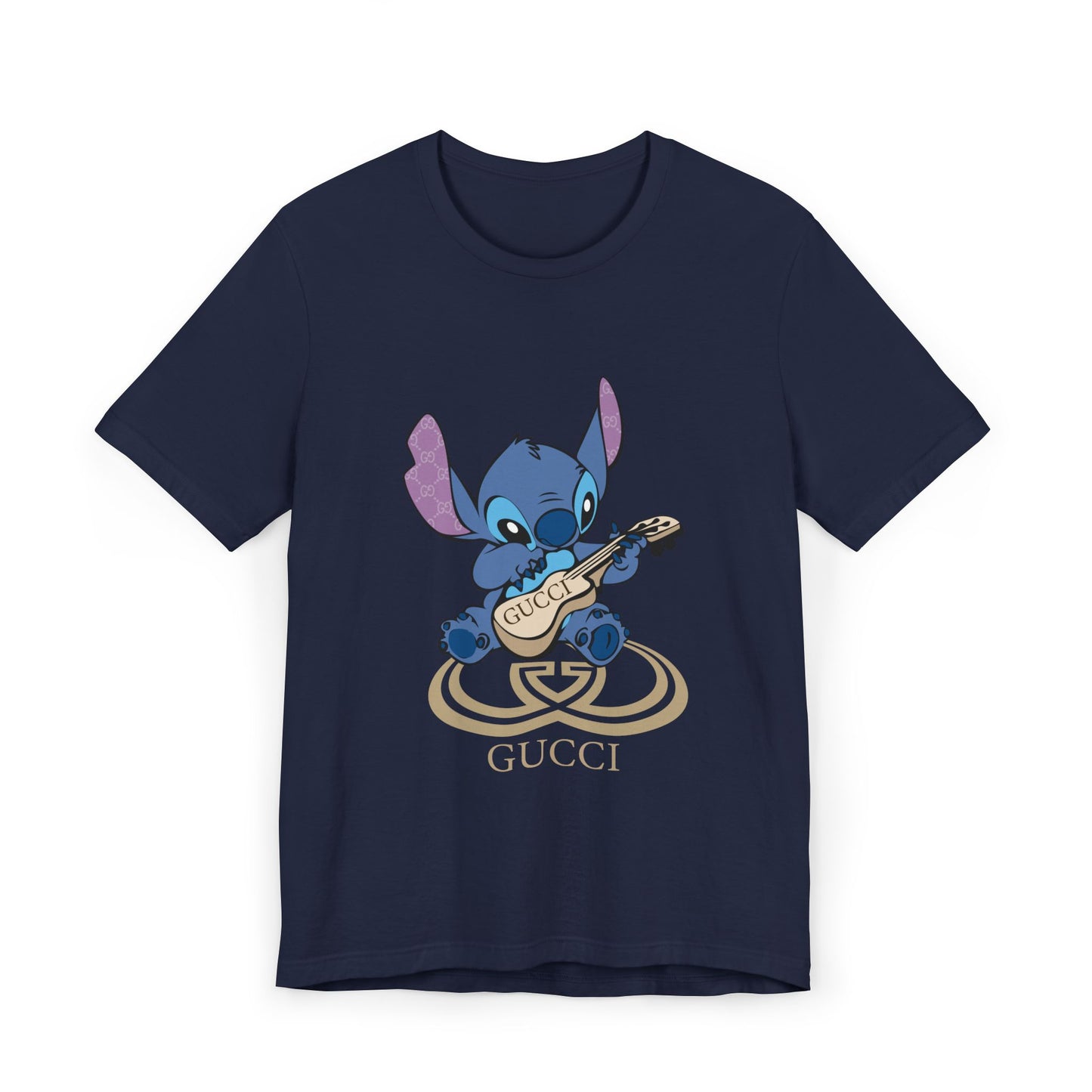 Stitch Guitar Unisex T-Shirt - Fun Casual Graphic Tee - CreativeRino