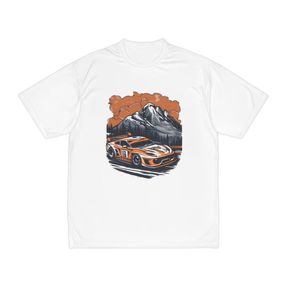Men's Performance T-Shirt - Racing Adventure Design for Outdoor Enthusiasts - CreativeRino