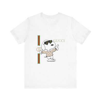 Snoopy Gucci Unisex Jersey Short Sleeve T-shirt - CreativeRino