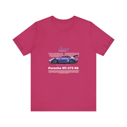 Porsche 911 GT3 RS Berry Car Tee for Automotive Enthusiasts - CreativeRino