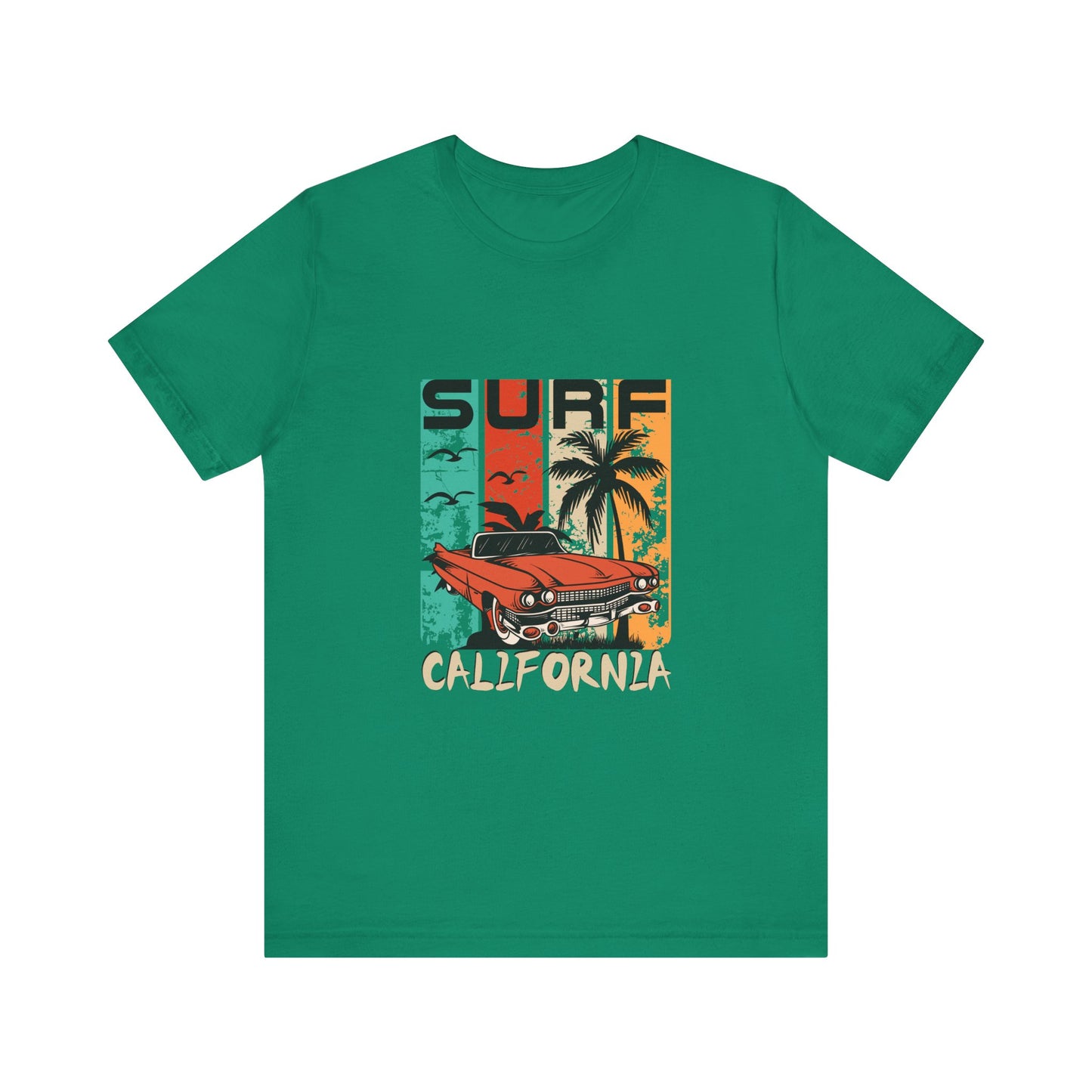 California Surf Vintage Tee - Unisex Short Sleeve T-Shirt - CreativeRino