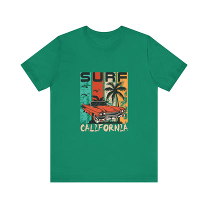 California Surf Vintage Tee - Unisex Short Sleeve T-Shirt - CreativeRino