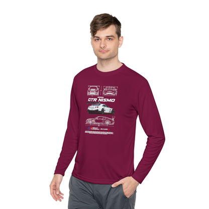 Nissan Nismo GTR Unisex Lightweight Long Sleeve Tee - Perfect T-shirt for Car Enthusiasts - CreativeRino