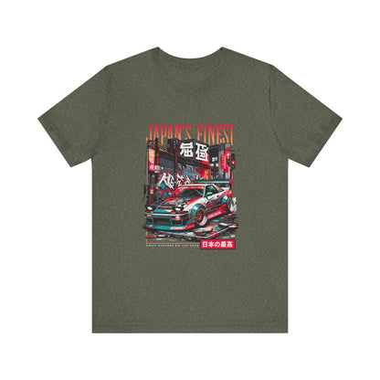 Japan's Finest Racer Unisex Tee - Streetwear Style Graphic T-shirt - CreativeRino