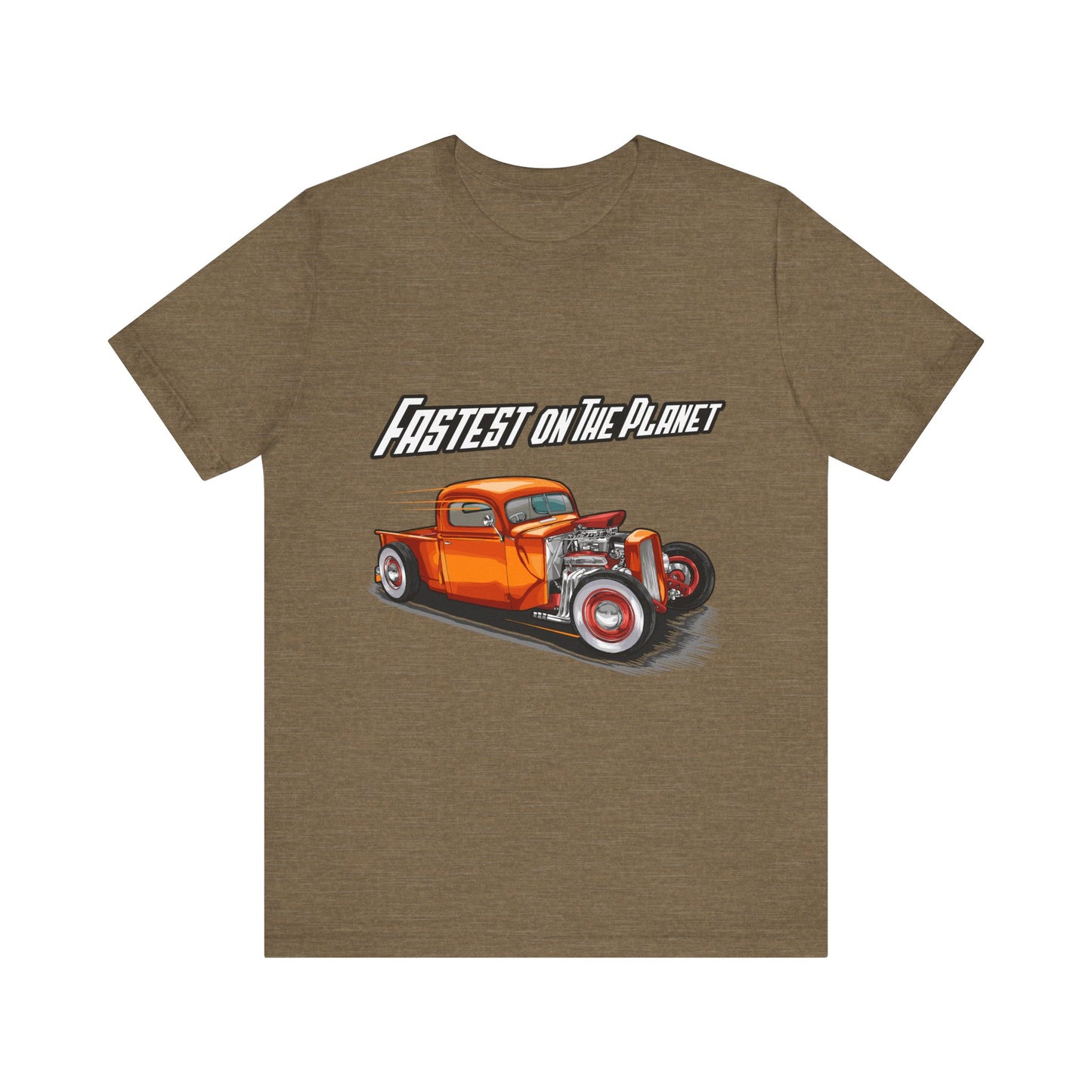 Fastest on the Planet Retro Car T-shirt - CreativeRino
