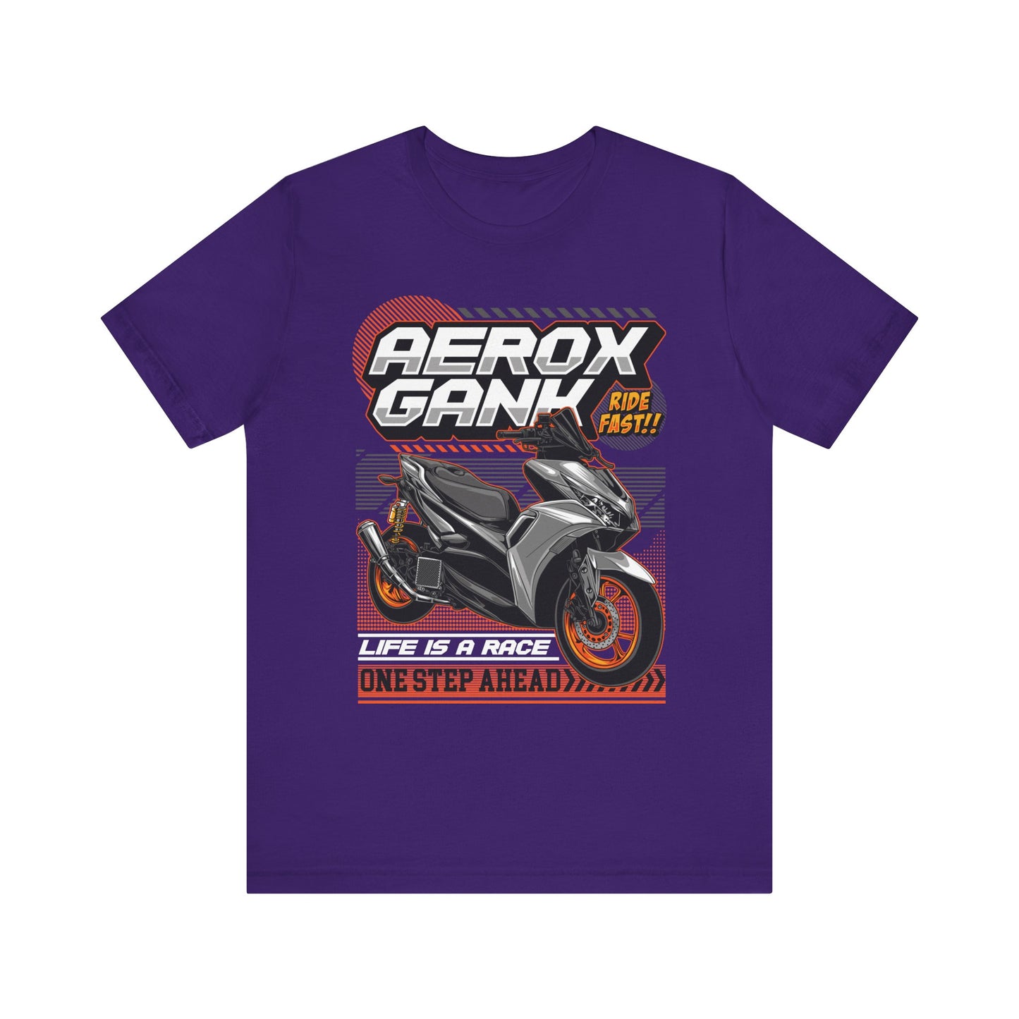 Stylish Scooter Graphic Tee - AEROX GANk - Ride Fast T-shirt - CreativeRino