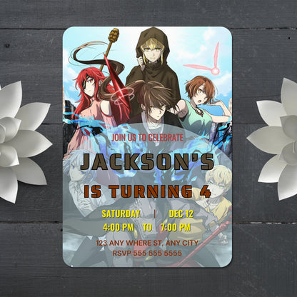 Tower Of God Birthday Invitation Template - CreativeRino