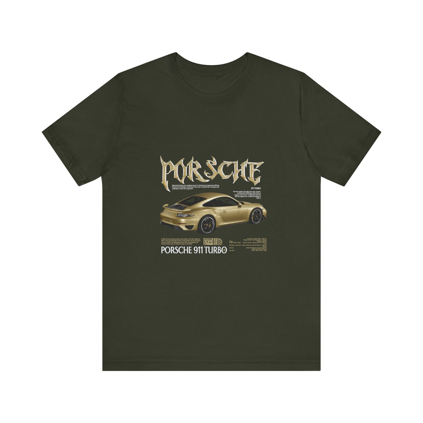 Porsche 911 Turbo Graphic Tee for Car Enthusiasts - CreativeRino