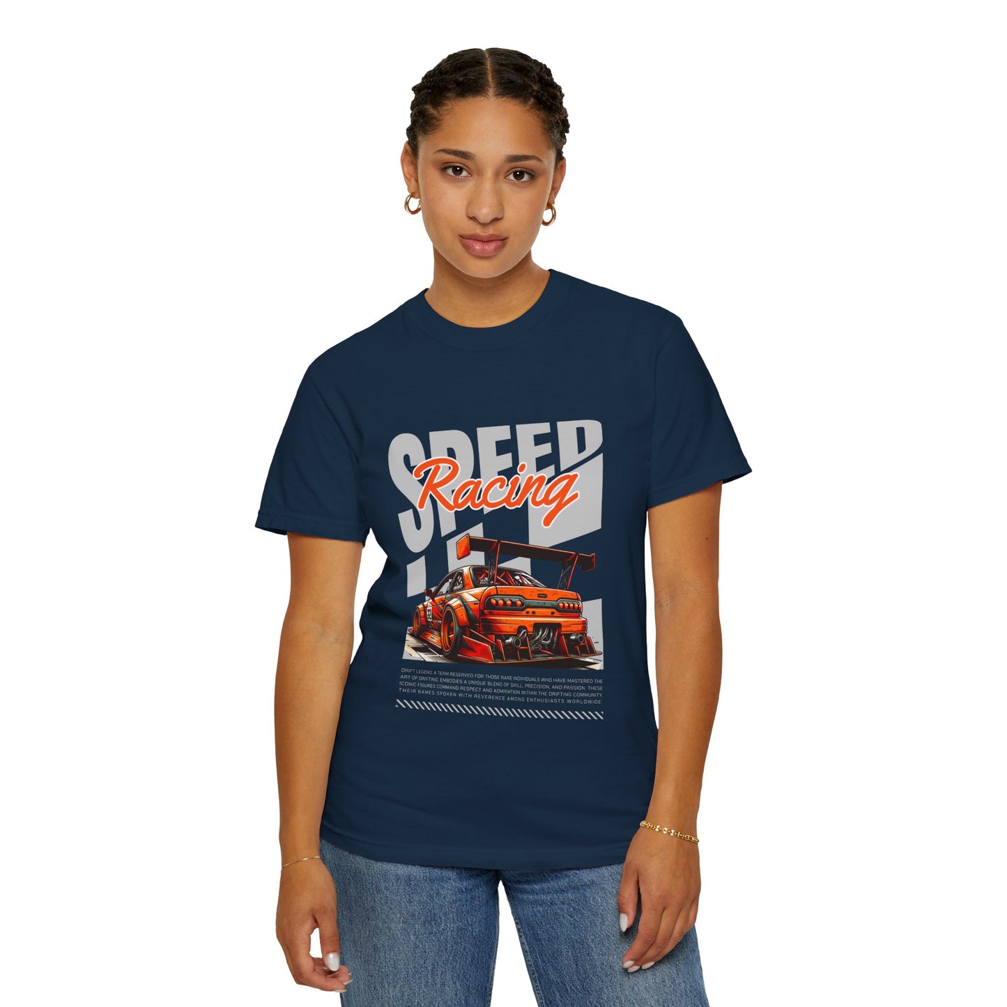 Speed Racing Unisex Garment-Dyed T-Shirt | Perfect for Motorsports Enthusiasts - CreativeRino