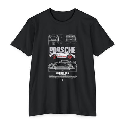 Porsche 911 GT3 Unisex CVC Jersey T-shirt - Classic Car Enthusiast Apparel - CreativeRino