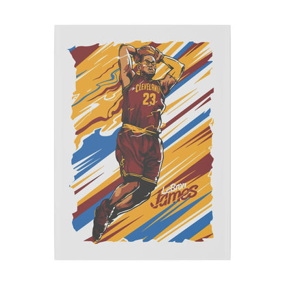 LeBron James Canvas Art - Colorful Sports Wall Decor - CreativeRino