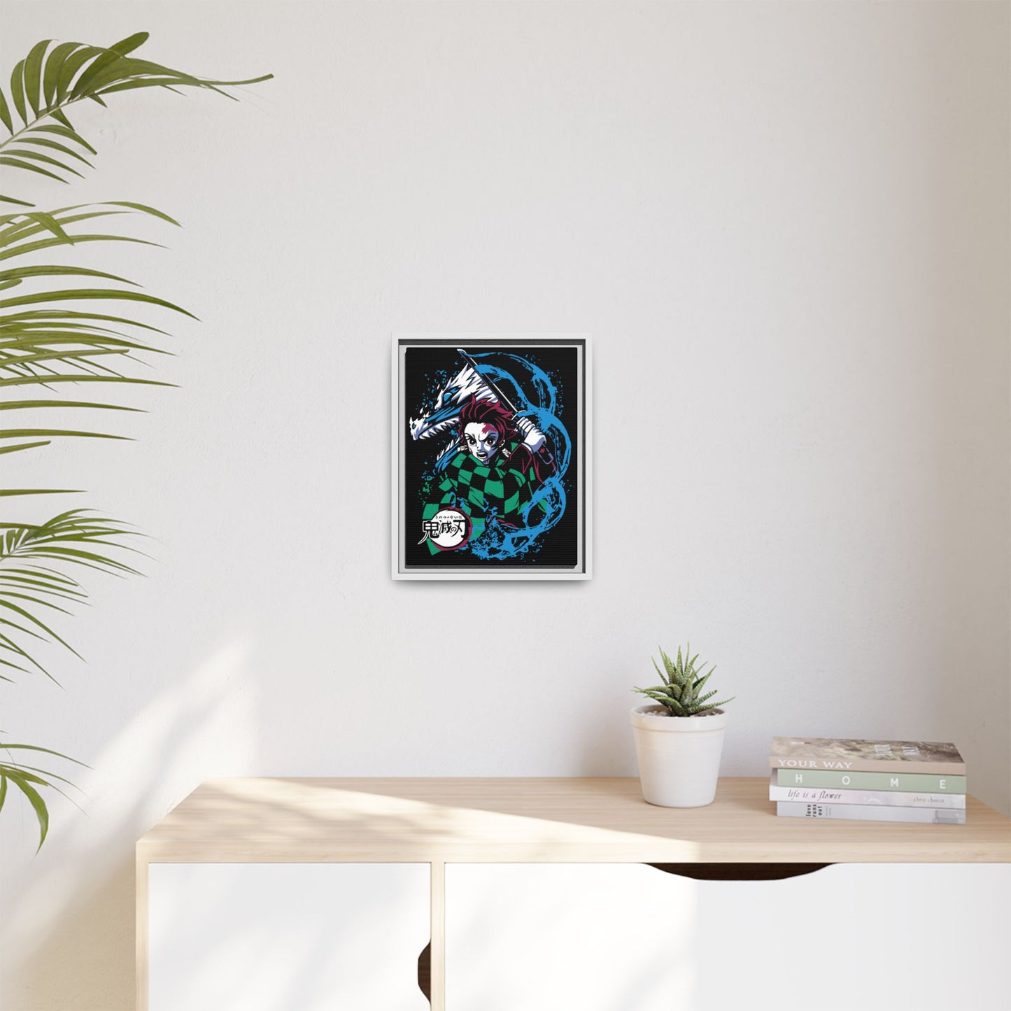 Demon Slayer Framed Anime Canvas Art - Anime Inspired Decor - CreativeRino