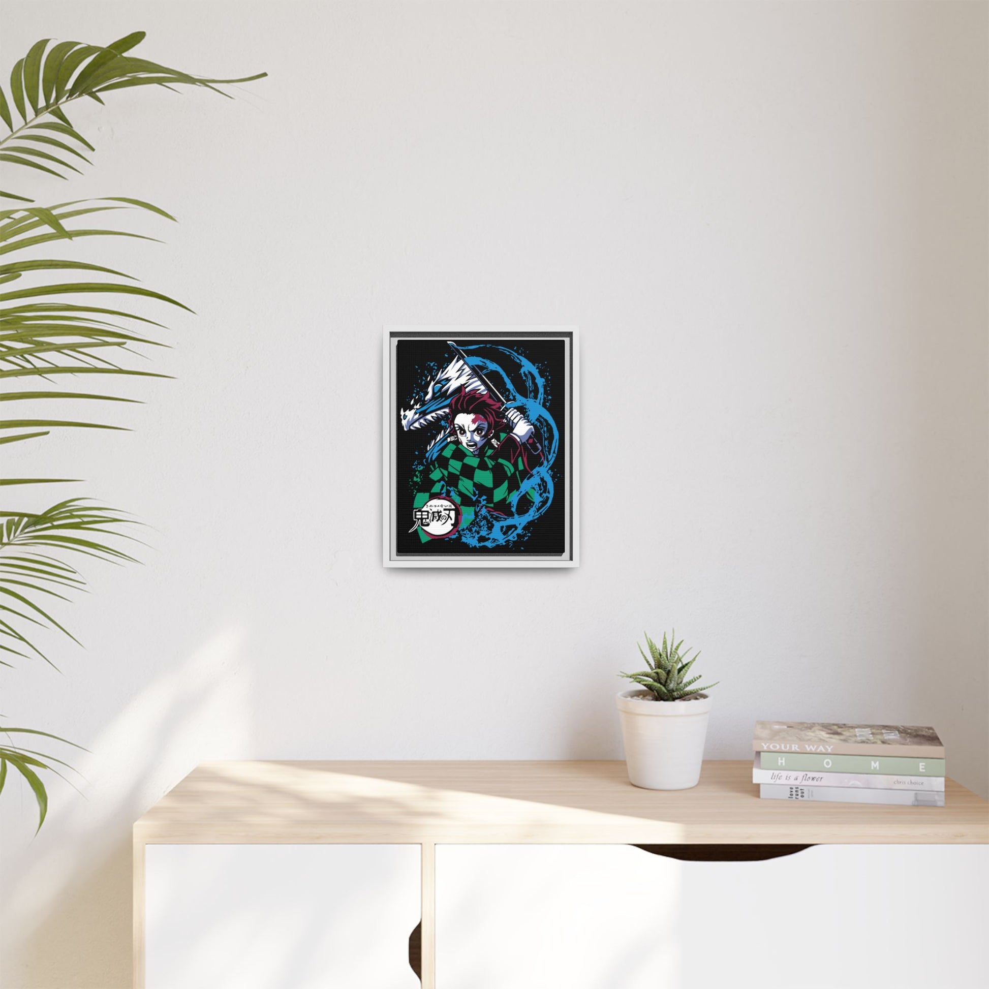 Demon Slayer Framed Anime Canvas Art - Anime Inspired Decor - CreativeRino