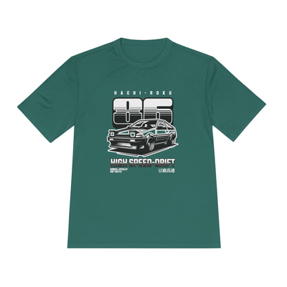 High Speed Drift Unisex Moisture Wicking Tee - Perfect T-shirt for Car Lovers! - CreativeRino