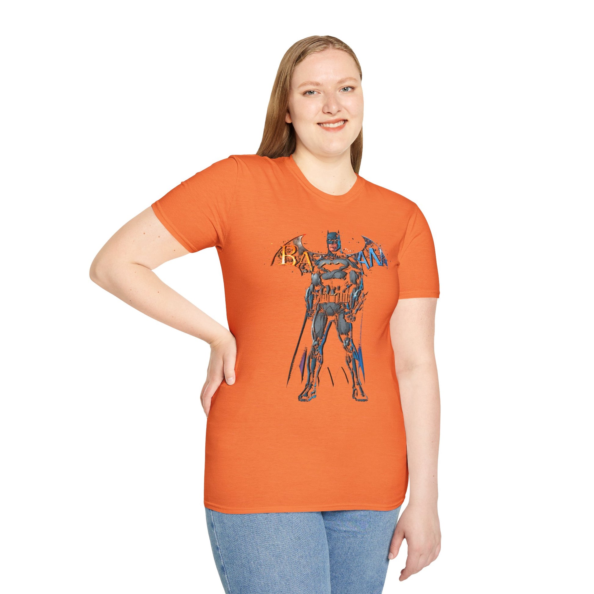 Vintage Batman Graphic Unisex Softstyle T-Shirt - CreativeRino
