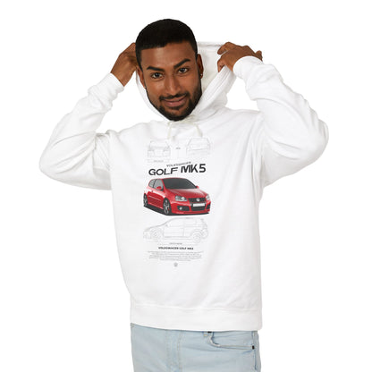 Volkswagen Golf MK5 Unisex Lightweight Hooded Sweatshirt – Car Enthusiast Hoodie - CreativeRino