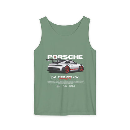 Porsche 911 Fast and Powerful Unisex Tank Top - CreativeRino