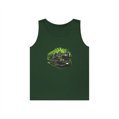 Urban Adventure Unisex Heavy Cotton Tank Top - Retro Car Design - CreativeRino
