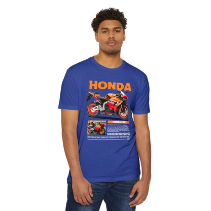 Honda CBR Motorcycle Unisex Jersey T-shirt - Perfect for Bikers and Racing Enthusiasts - CreativeRino