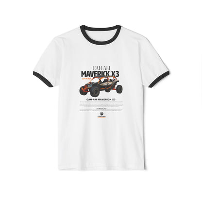 Can-Am Maverick X3 Unisex Cotton Ringer T-Shirt - CreativeRino