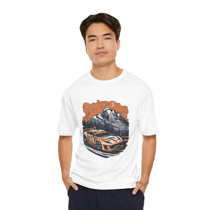 Men's Performance T-Shirt - Racing Adventure Design for Outdoor Enthusiasts - CreativeRino