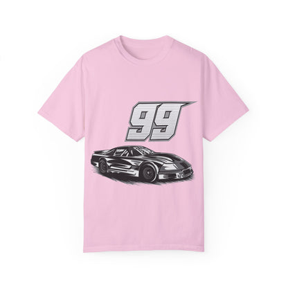 Racing Car Graphic Unisex Garment-Dyed T-shirt - CreativeRino