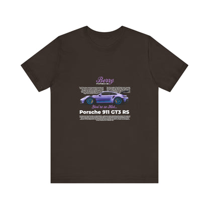 Porsche 911 GT3 RS Berry Car Tee for Automotive Enthusiasts - CreativeRino