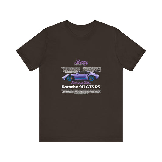 Porsche 911 GT3 RS Berry Car Tee for Automotive Enthusiasts - CreativeRino