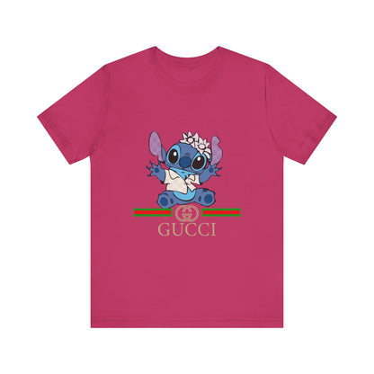 Stitch Gucci Unisex Jersey Short Sleeve Tee - CreativeRino