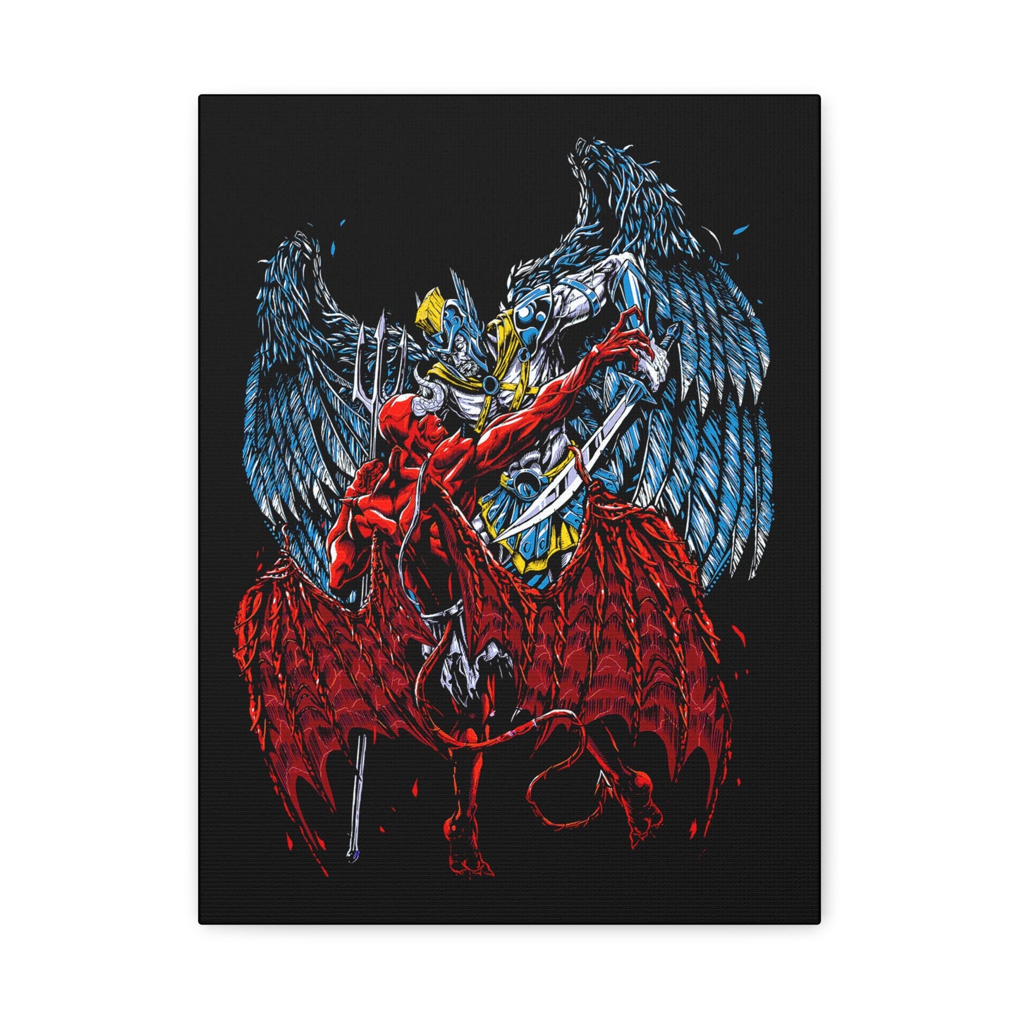 Epic Fantasy Art Canvas Print, Wall Decor, Unique Gift for Gamers, Home Decoration, Art Lovers, Graphic Wall Art, Gothic Artwork - CreativeRino