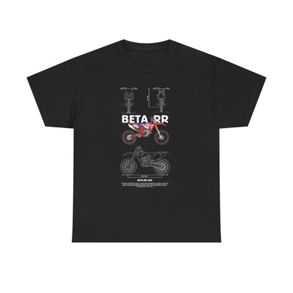 Unisex Heavy Cotton Tee - Beta RR Motorcycle Graphic T-shirt - CreativeRino