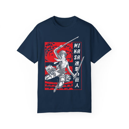 Mikasa Attack on Titan Graphic Tee Anime Graphic T-shirt - CreativeRino