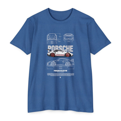 Porsche 911 GT3 Unisex CVC Jersey T-shirt - Classic Car Enthusiast Apparel - CreativeRino