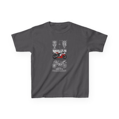 Yamaha VZR 98 Kids Heavy Cotton™ Tee - Cool Motorcycle T-shirt Design for Young Riders - CreativeRino