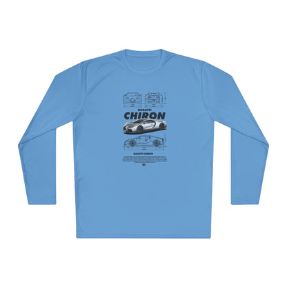 Bugatti Chiron Unisex Lightweight Long Sleeve Tee -  Car T-shirt - CreativeRino
