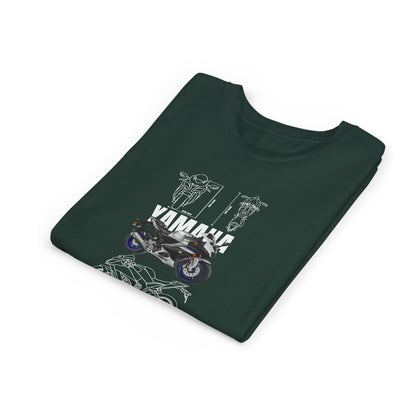 Yamaha YZF-R15 Youth Short Sleeve Tee - Vintage Motorcycle T-shirt Design - CreativeRino